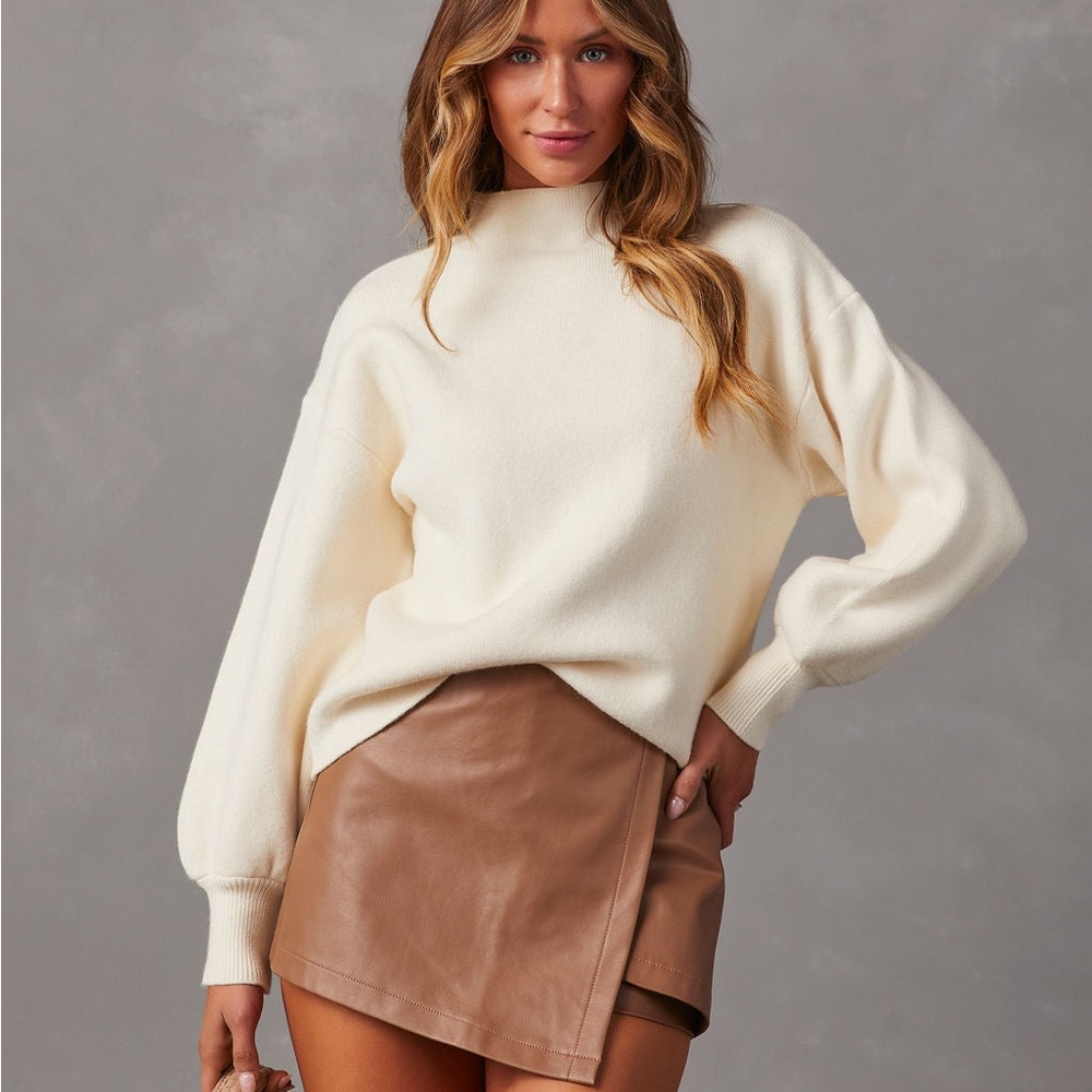 Vici Rose Mockneck Sweater